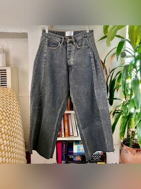 Light Grey Barrel Jeans